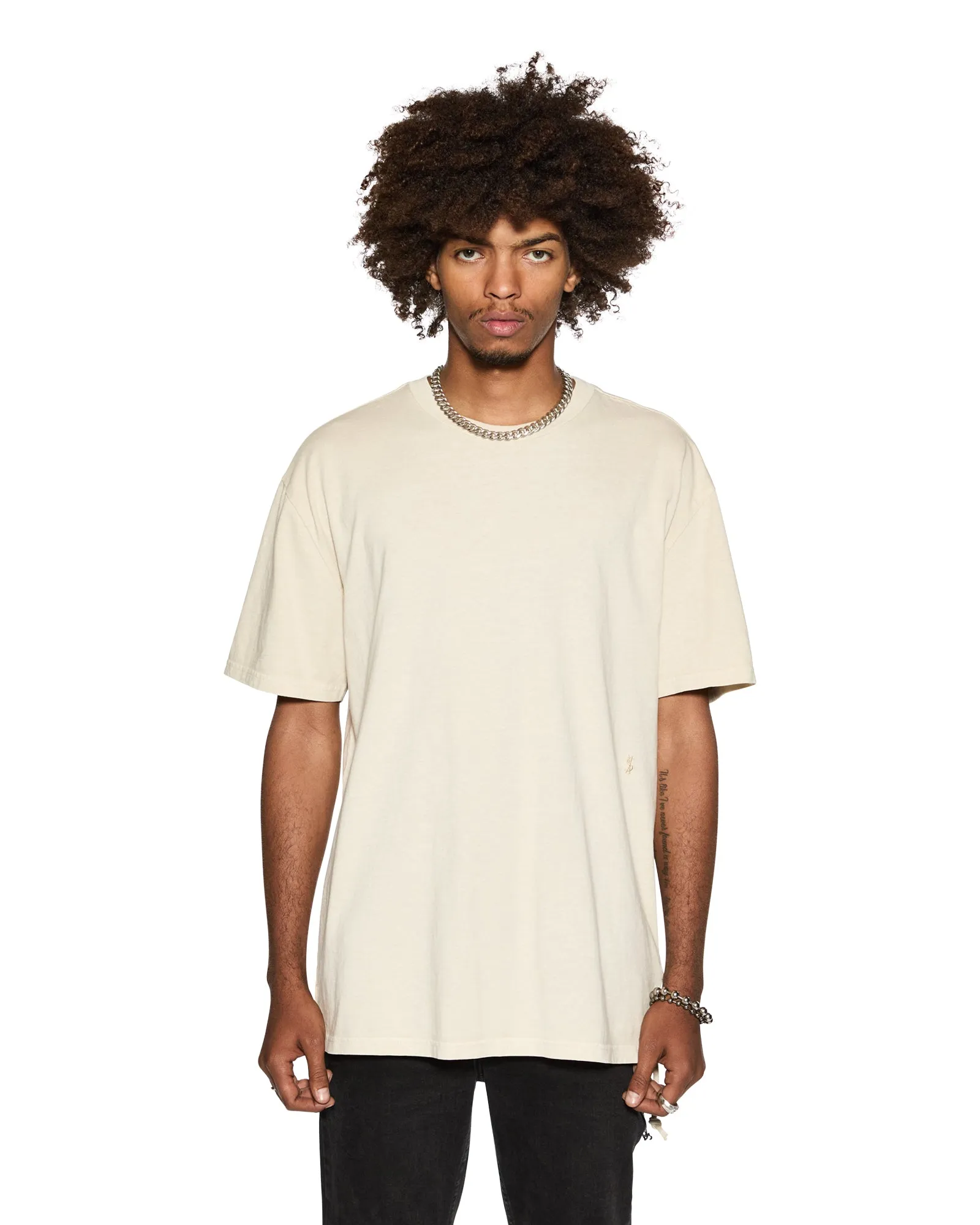 casual top 4 X 4 BIGGIE SS TEE DESERT