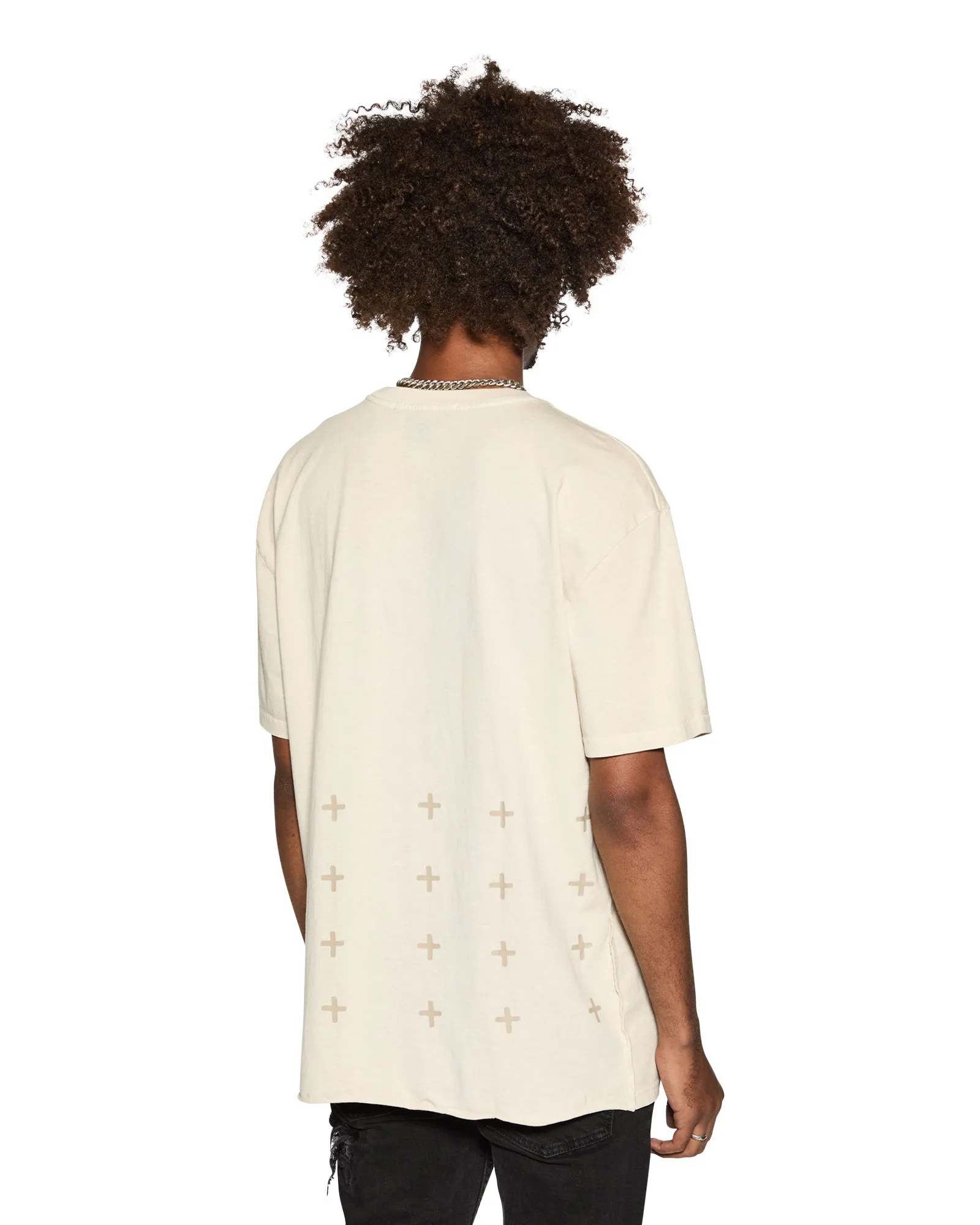 Daily Casual Anti Static Finish 4 X 4 BIGGIE SS TEE DESERT