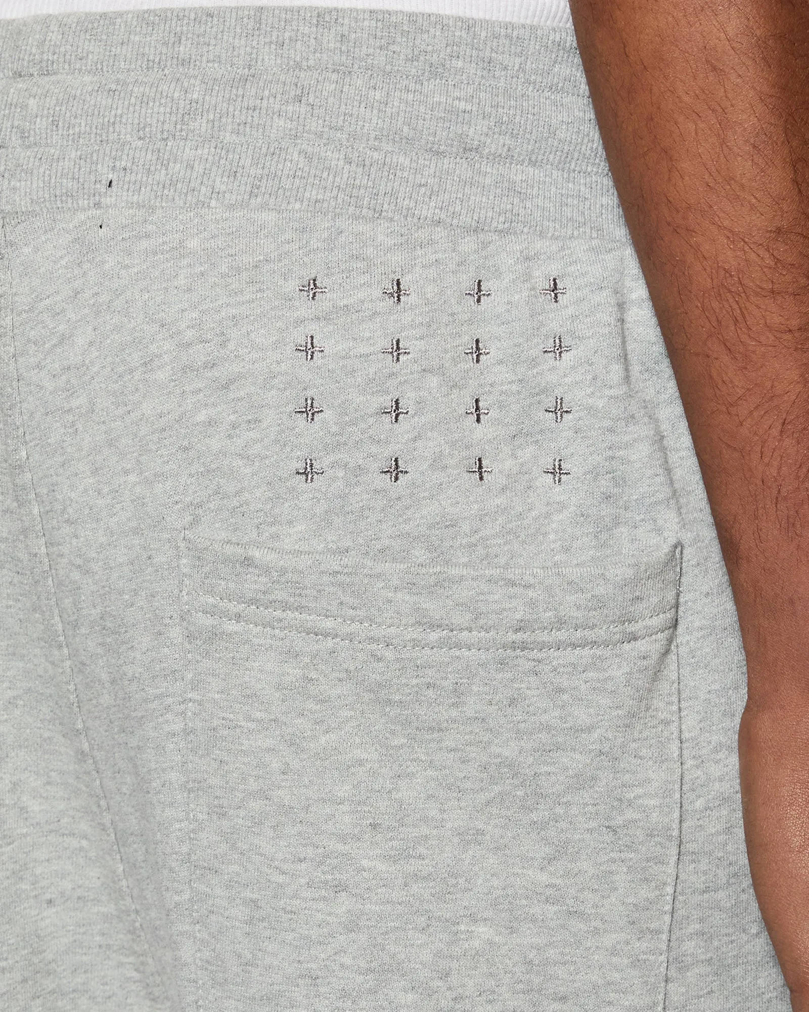 4 X 4 TRAK GREY MARLE SmoothZipper Reflective Logo Detail