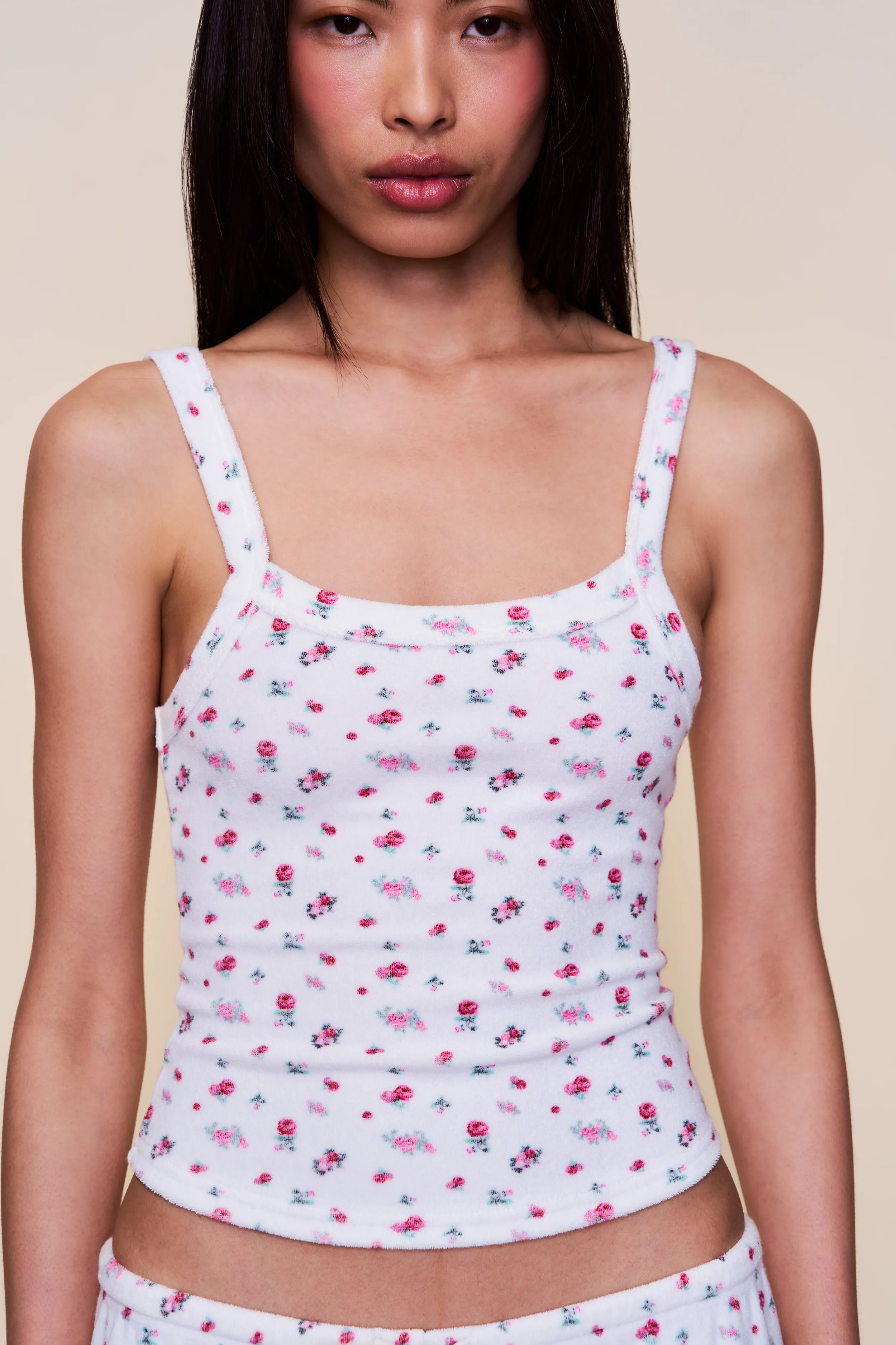 Dani Terry Tank High Elasticity Fabric Close To Body Fit