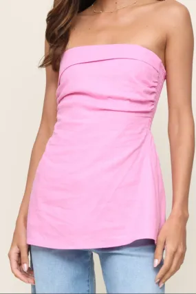 The Avery Strapless Top DualLayer Weave