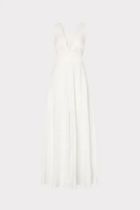 Catarina Poplin Maxi Dress Multi Panel Construction