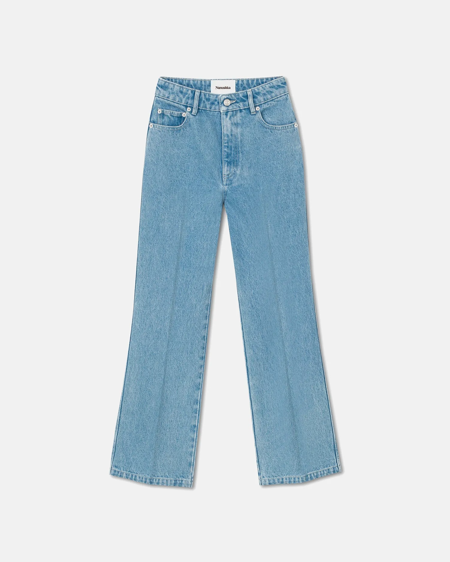 Eco Friendly Dye Process Zoey - Cropped Kick-Flare Jeans - Eco Light Wash