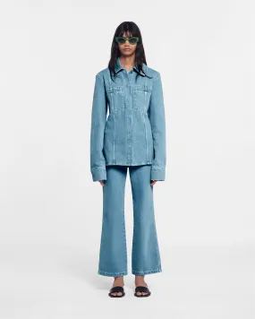 Zoey - Cropped Kick-Flare Jeans - Eco Light Wash Weekend Warrior Luxury Athlete Fit