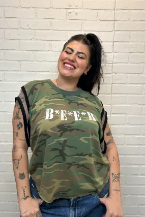 Beer Double-Sided Chain Tank Warm Fabric Subtle Texture Weave