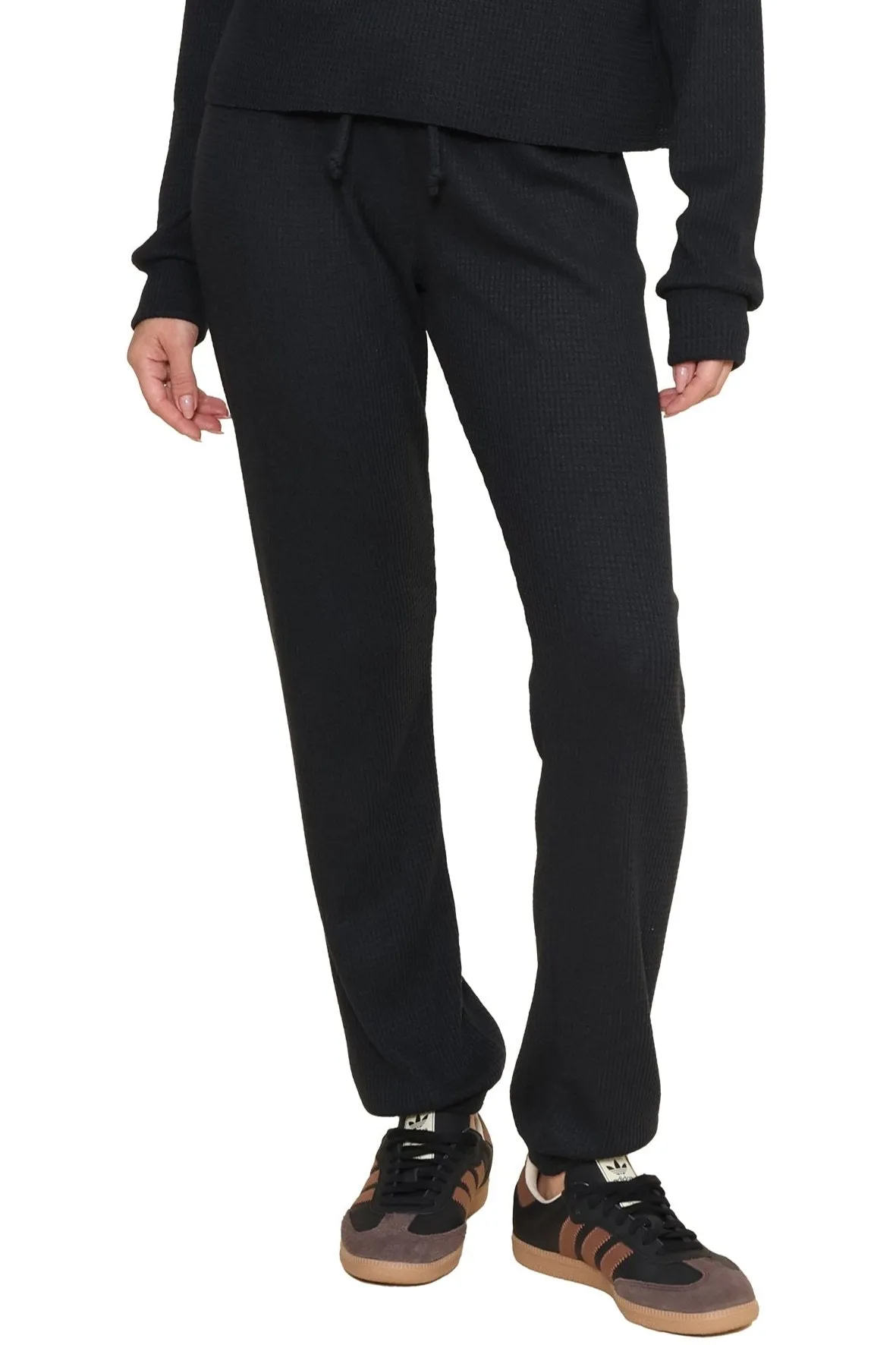 Lazy Day Waffle Sweatpants LayeredDurability Office Look