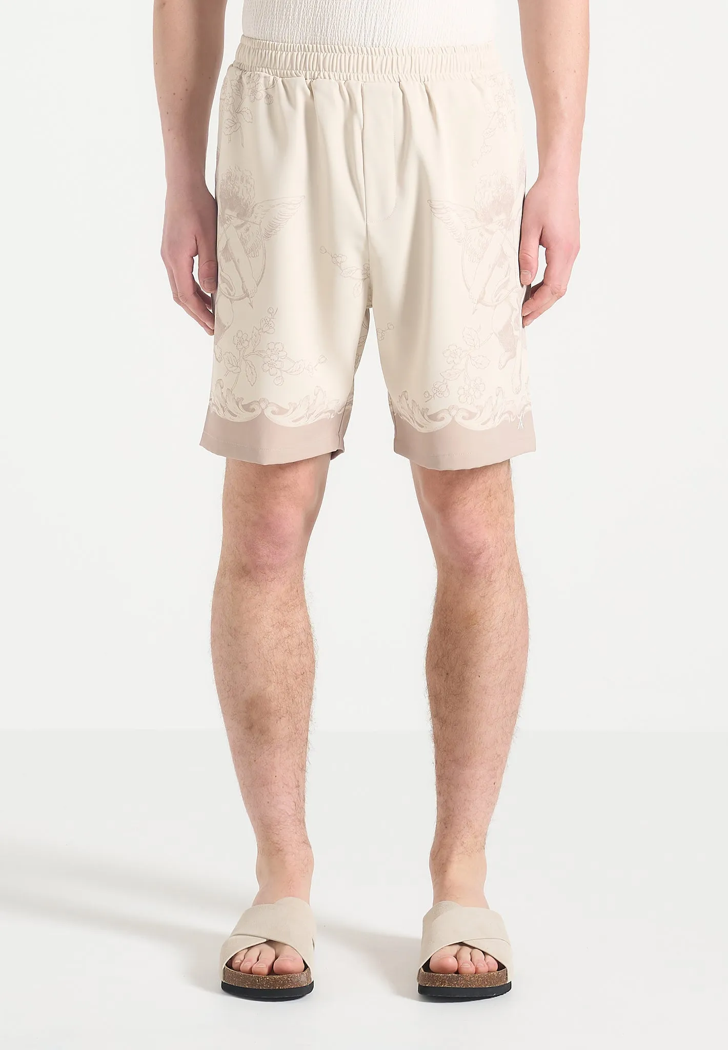 Adrien - Baroque Shorts - Cream/Beige Everyday Look CompressionSupportWeave