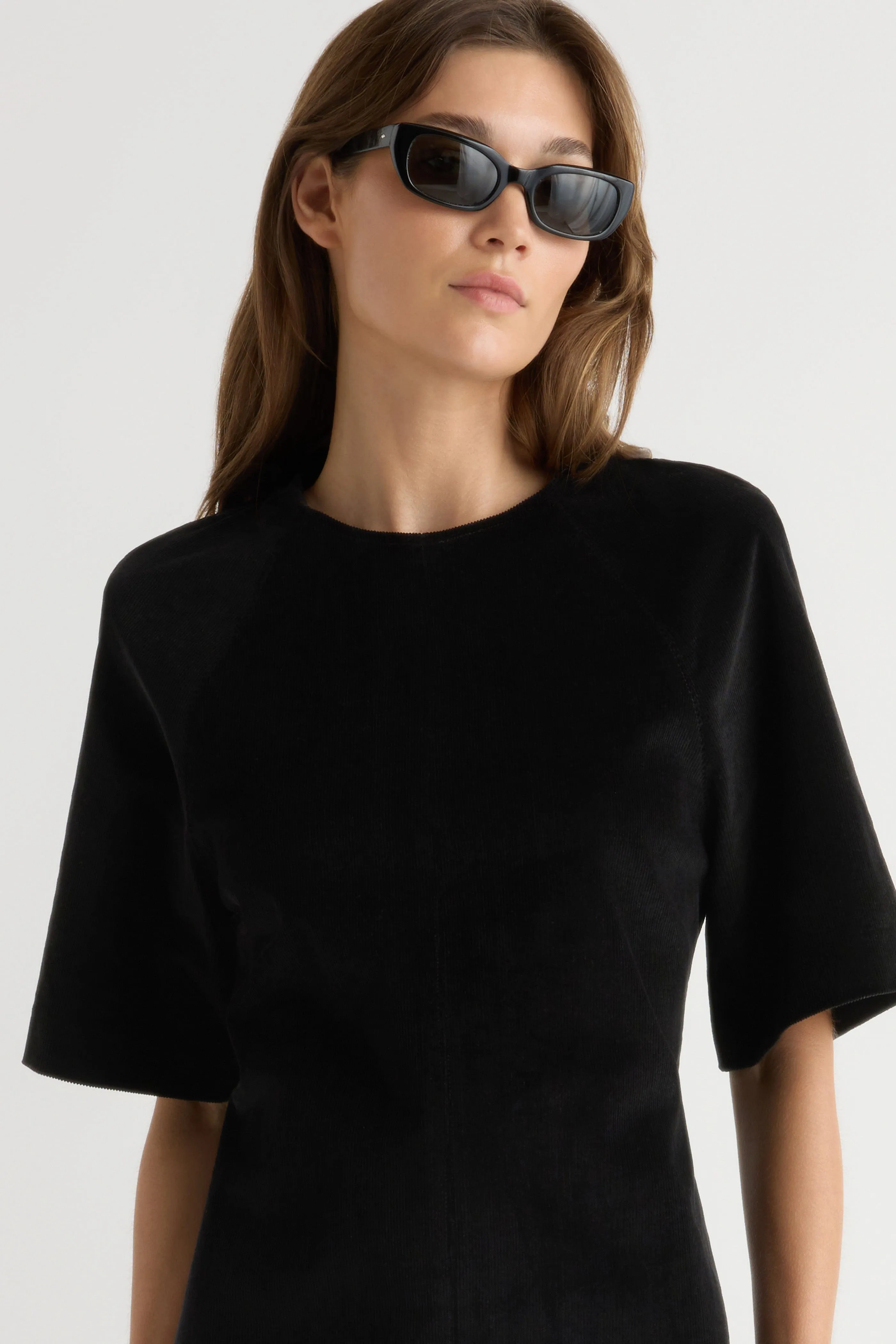 Easy Flow Eco-Lining Aika Back-Tie Corduroy Mini Dress