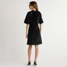 Aika Back-Tie Corduroy Mini Dress Clean Outline Day Ready