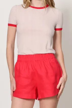 Stretch Weave Construction Baseball Tee