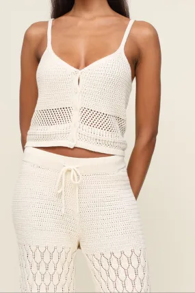 Yarn Dyed Fabric VentilatedArmholes Tay Crochet Tank