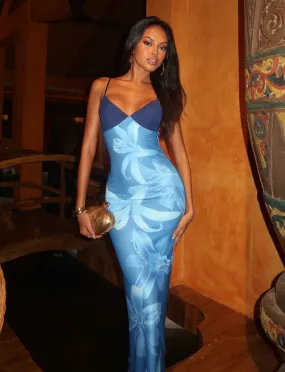 ALAINA DRESS - BLUE ORCHID Youthful Look Textured Look