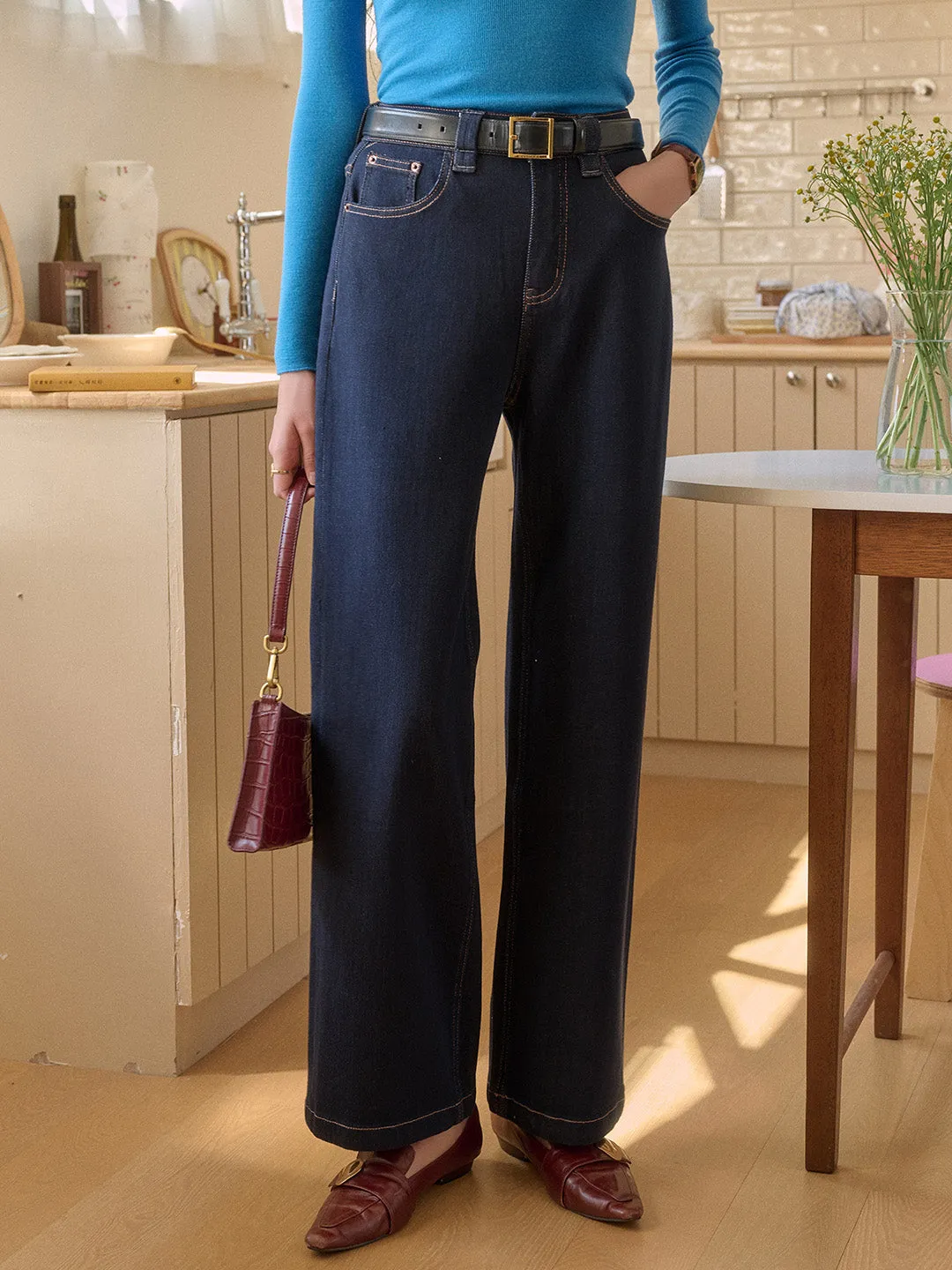 Alexis Straight Lyocell Cotton Jeans Timeless Design Street Vibe