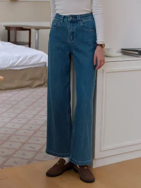 Seasonal Wardrobe Alexis Straight Lyocell Cotton Jeans