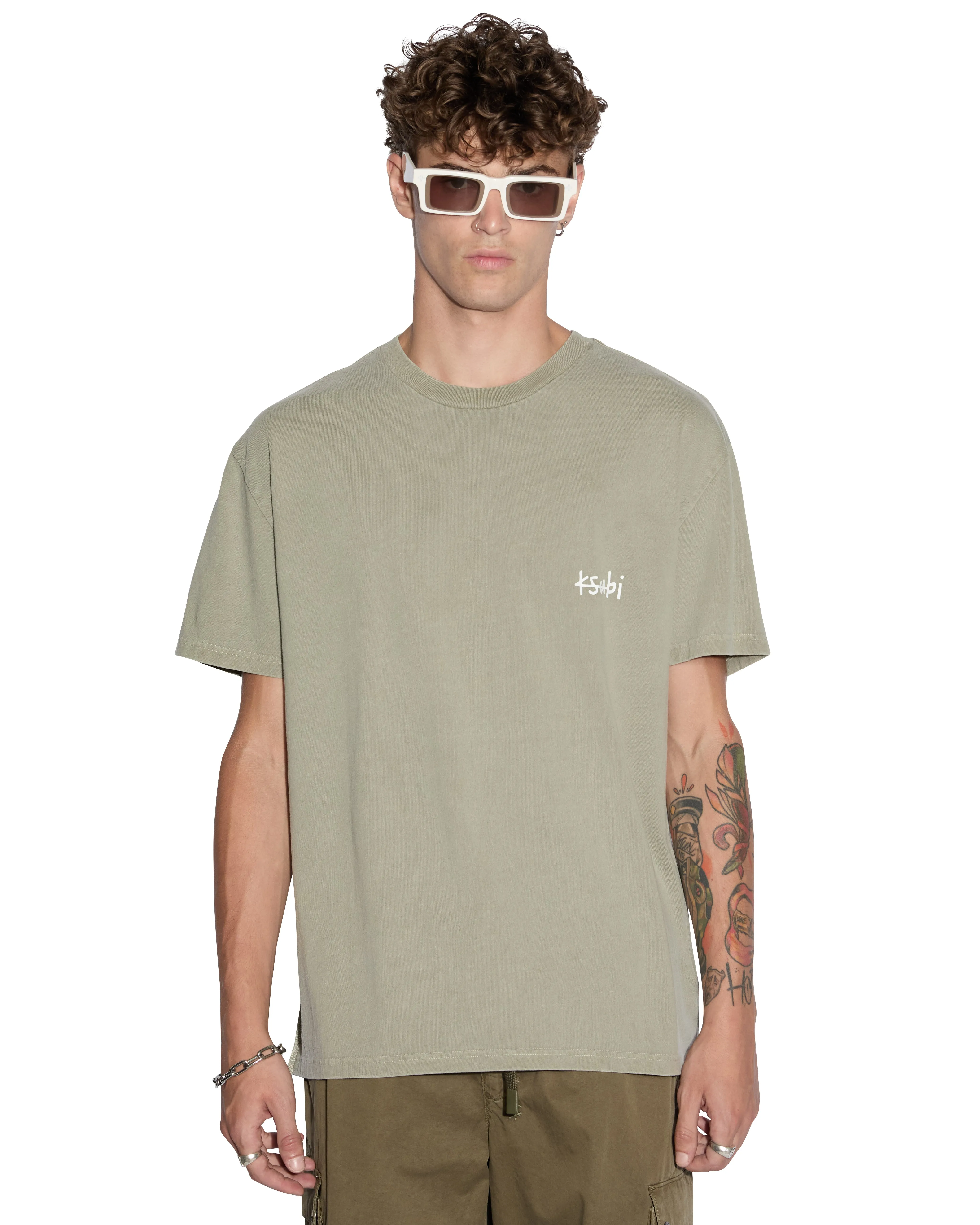 ALL DAY BIGGIE SS TEE OUTBACK Double Stitched Hem