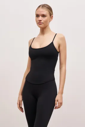 Festival wear product bag functionality Base Sculpting Cami Top - Black