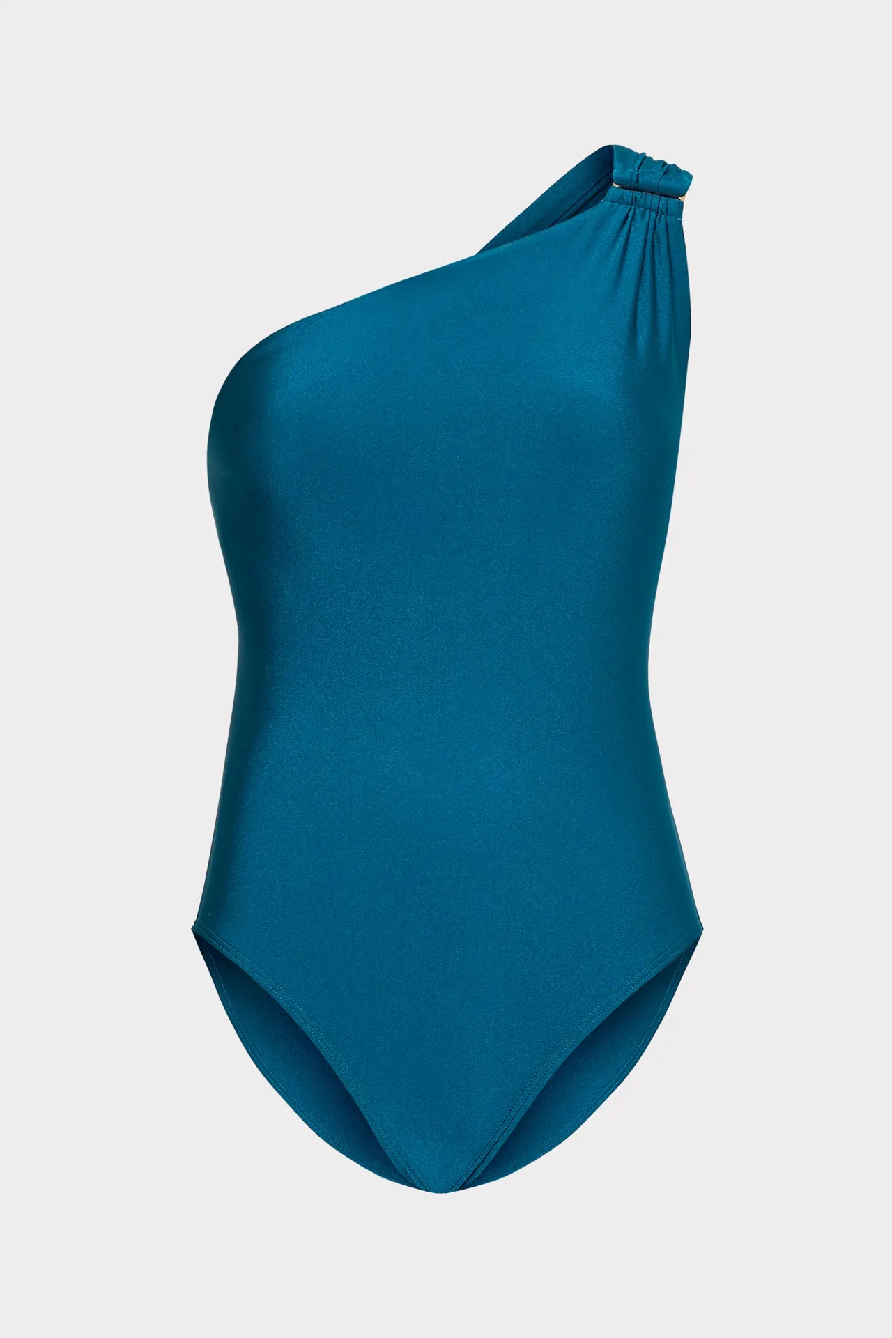 Sam Gloss One Shoulder One Piece Taped Neckline Rash Guard