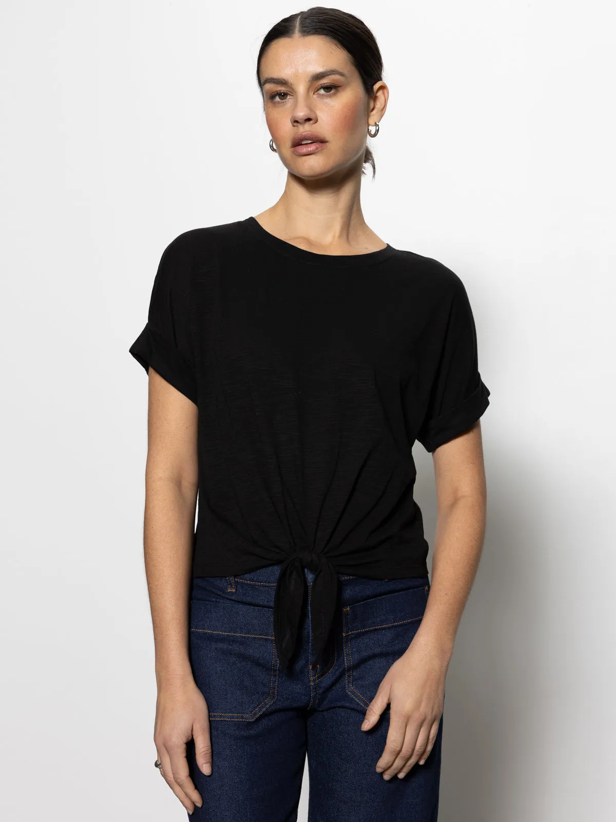 Statement Piece Swim Mixable Swim All Day Tie Tee Black