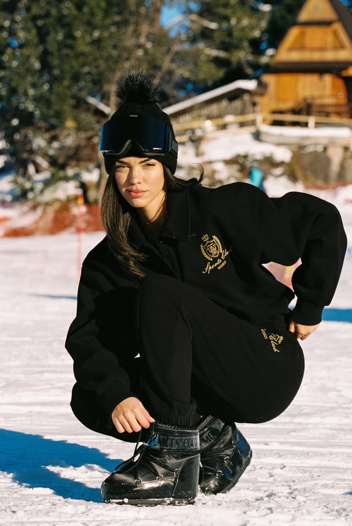 Unstructured Hem High-Quality Stitching Polo Collar Warm Sweatshirt