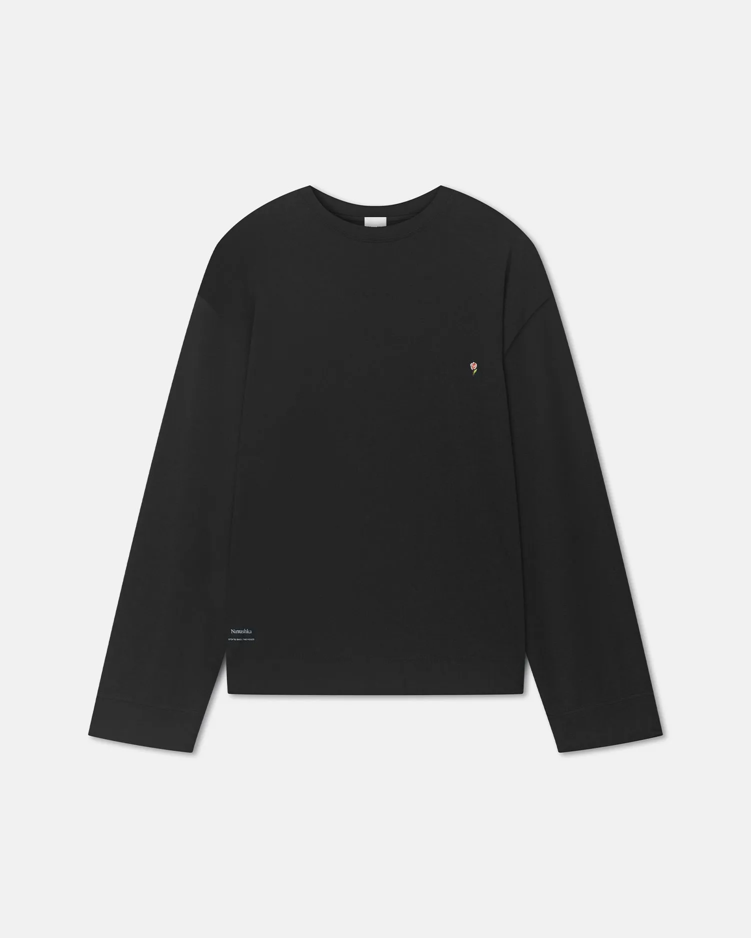 Kazmer - Cotton-Jersey Sweatshirt - Black/Roses OdorControl