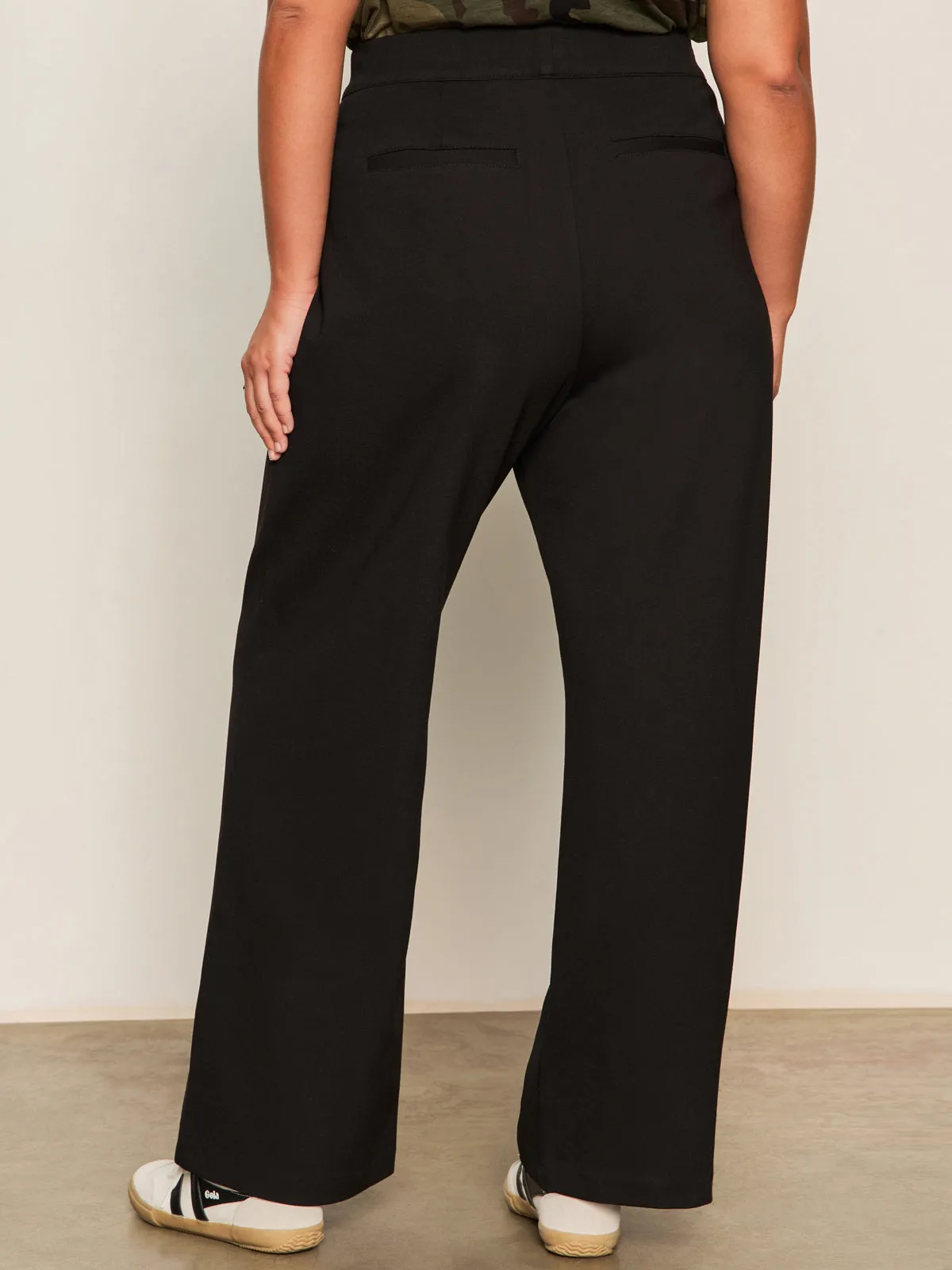 Bikini Runway Ponte Trouser Black Extended Sizing
