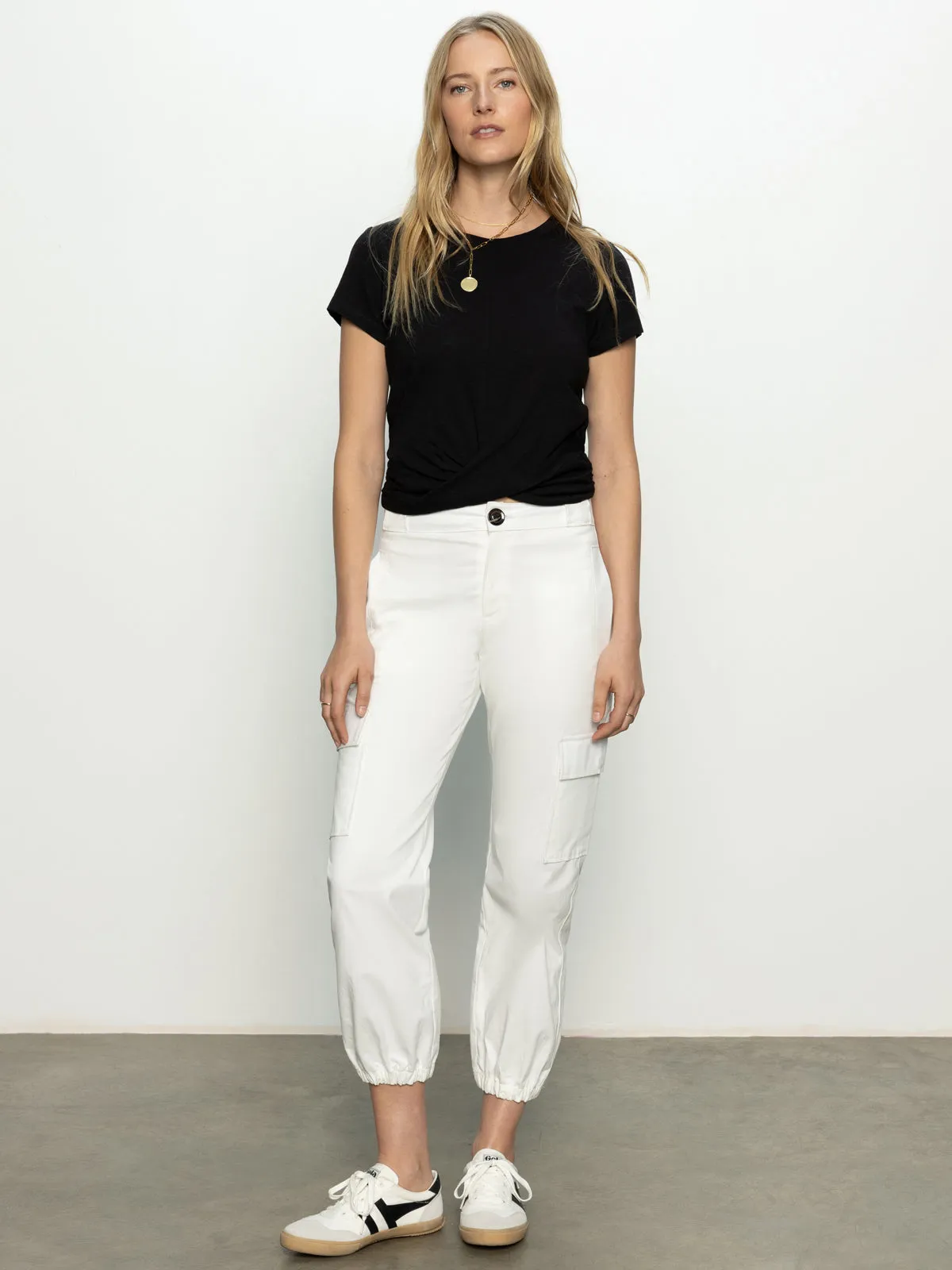 Take Over Jogger Mid-Rise Pant Bleached White Easy Wear Chilly Day Wear