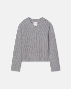 Morcar - Merino and Cashmere-Blend Sweater - Light Grey Cold Warmth