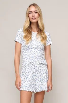 Hybrid Fabric Blend Sustainable Waterproofing Faye Ditsy Top