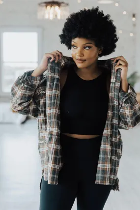 Fireside Mineral Washed Plaid Shirt Lux Collection - FINAL SALE Soft Sweater