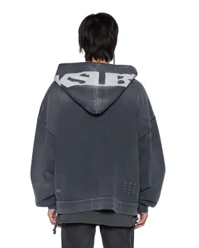 ACE EKCESS ZIP THRU HOODIE BLACK FADE Breathable Construction SoftKnit