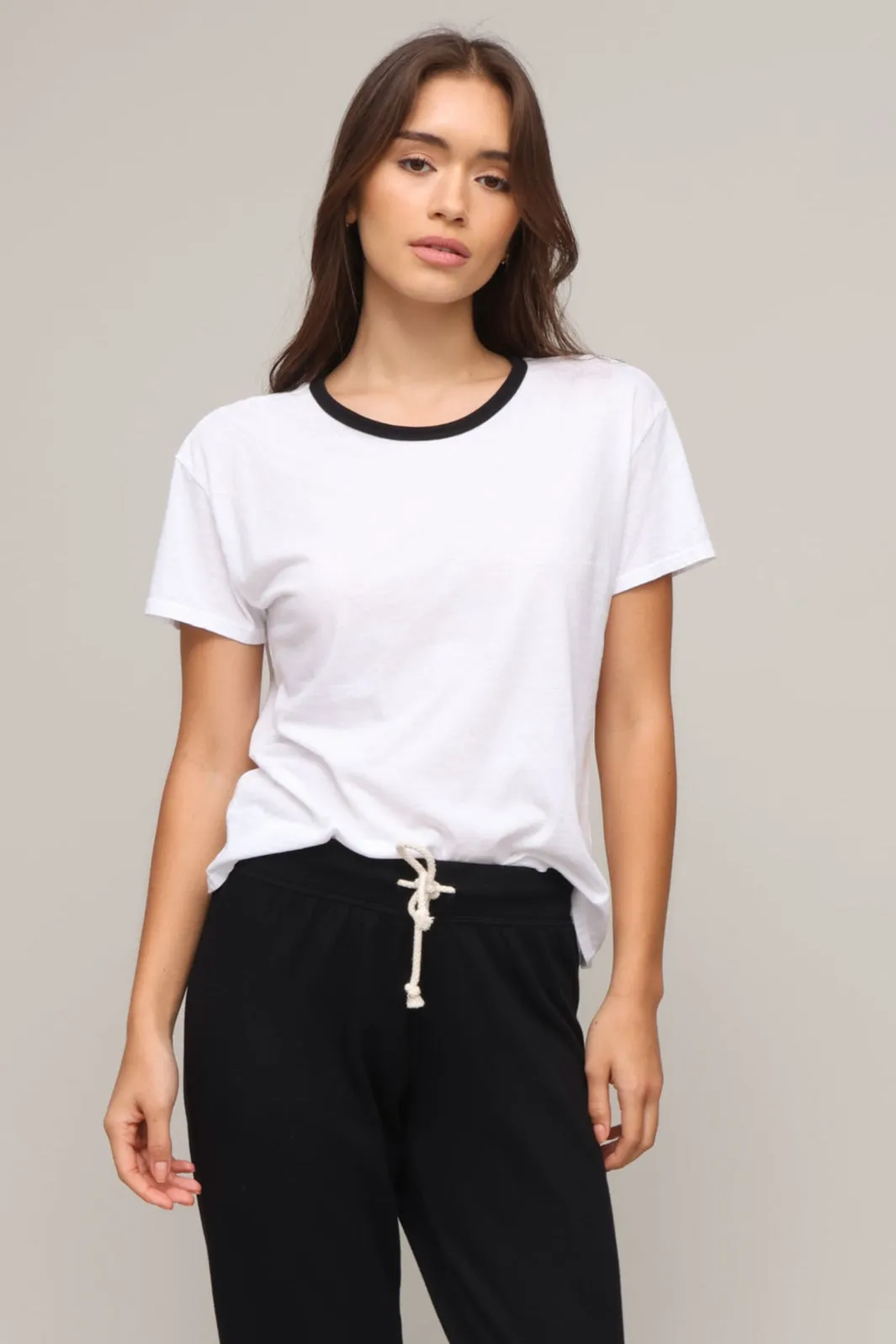 Keys Ringer Crew Neck High Collar Design