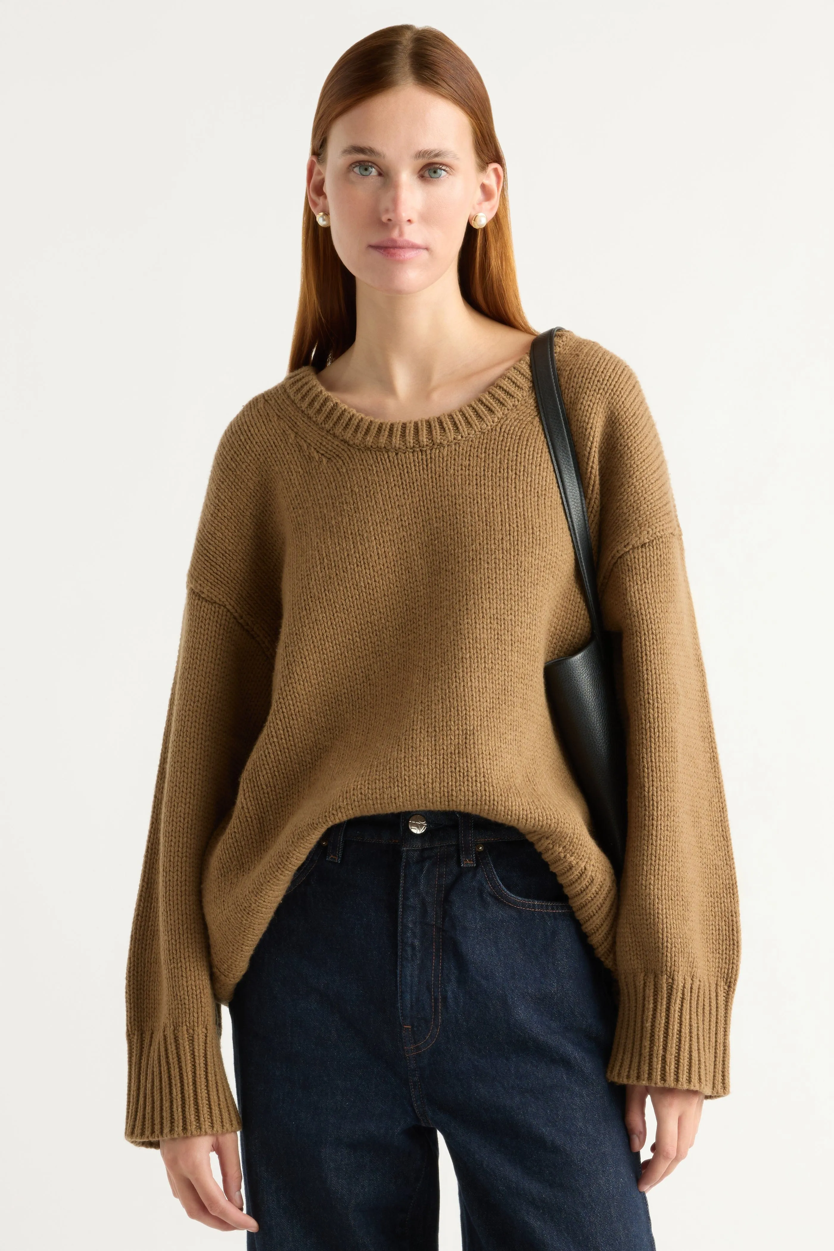 Archie Deep U-Neck Sweater Cozy Vibes