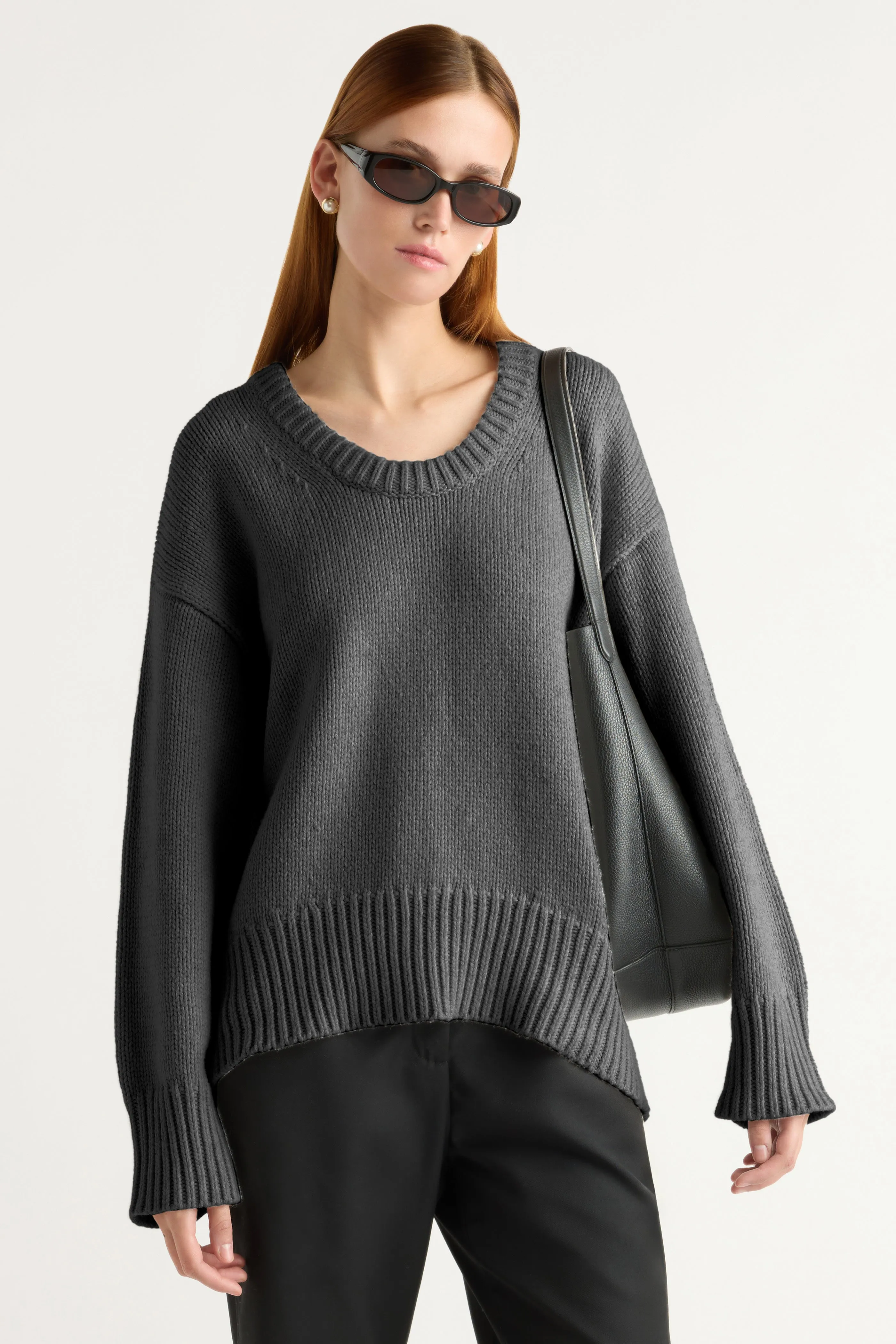 Archie Deep U-Neck Sweater Chilly Chic