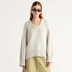 Archie Deep U-Neck Sweater Fashionable knitwear