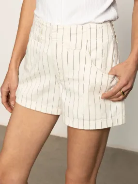 Urban Flex Sweat Wicking Liner Arden Denim Short Bleached White Pinstripe