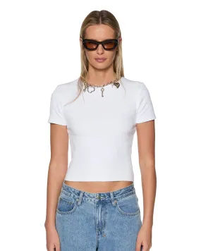 DoubleStitchedSeams TactileWeave ARISE SS TEE WHITE