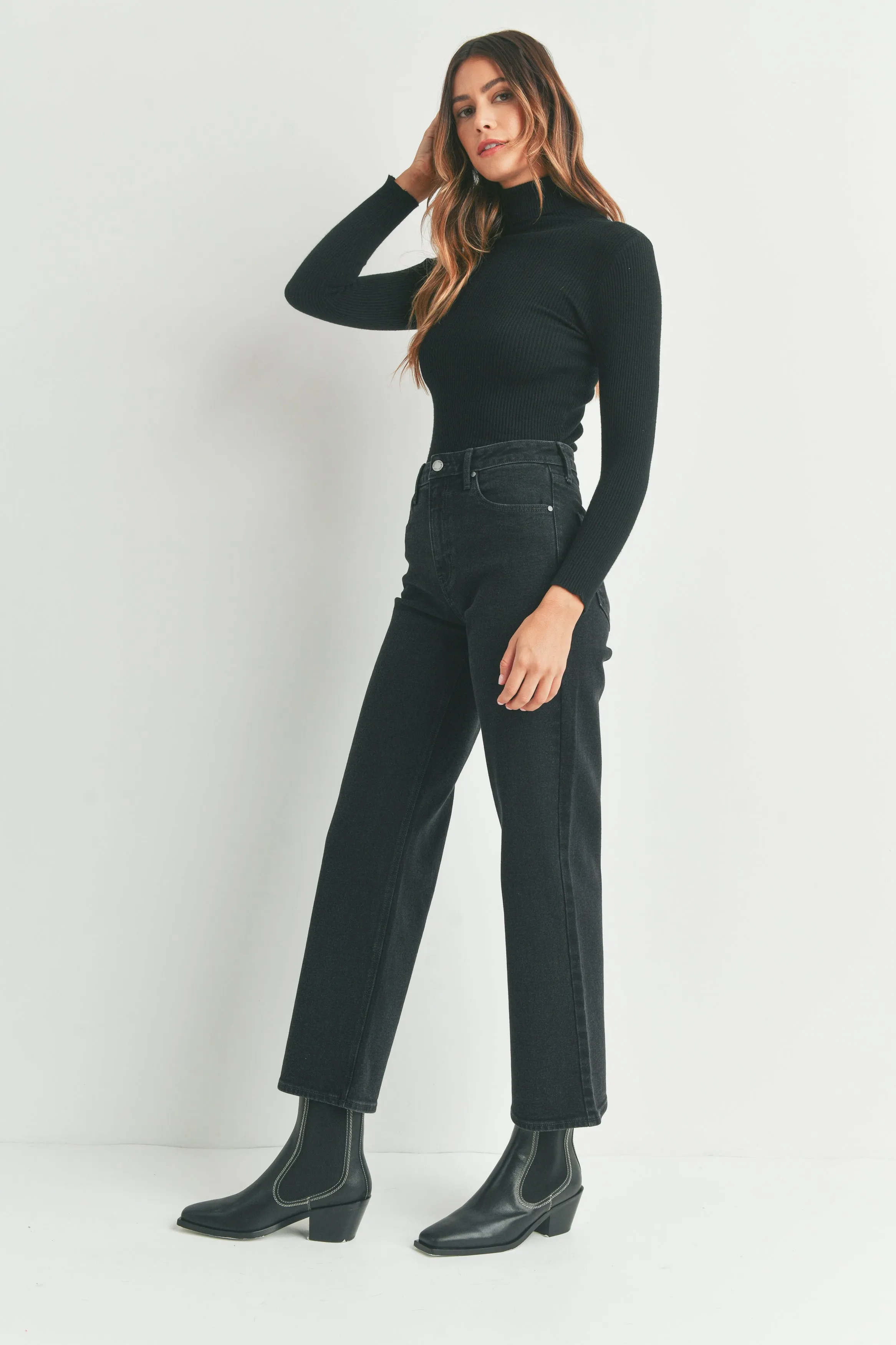 MeshPanel Arizona Full Length Straight Leg Denim