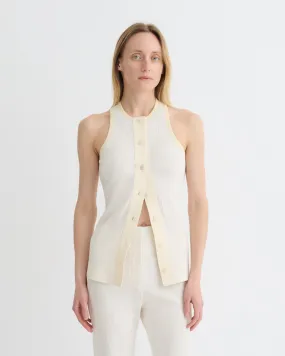 Flatlock Seam Technique Arne - Crepe Top - Creme