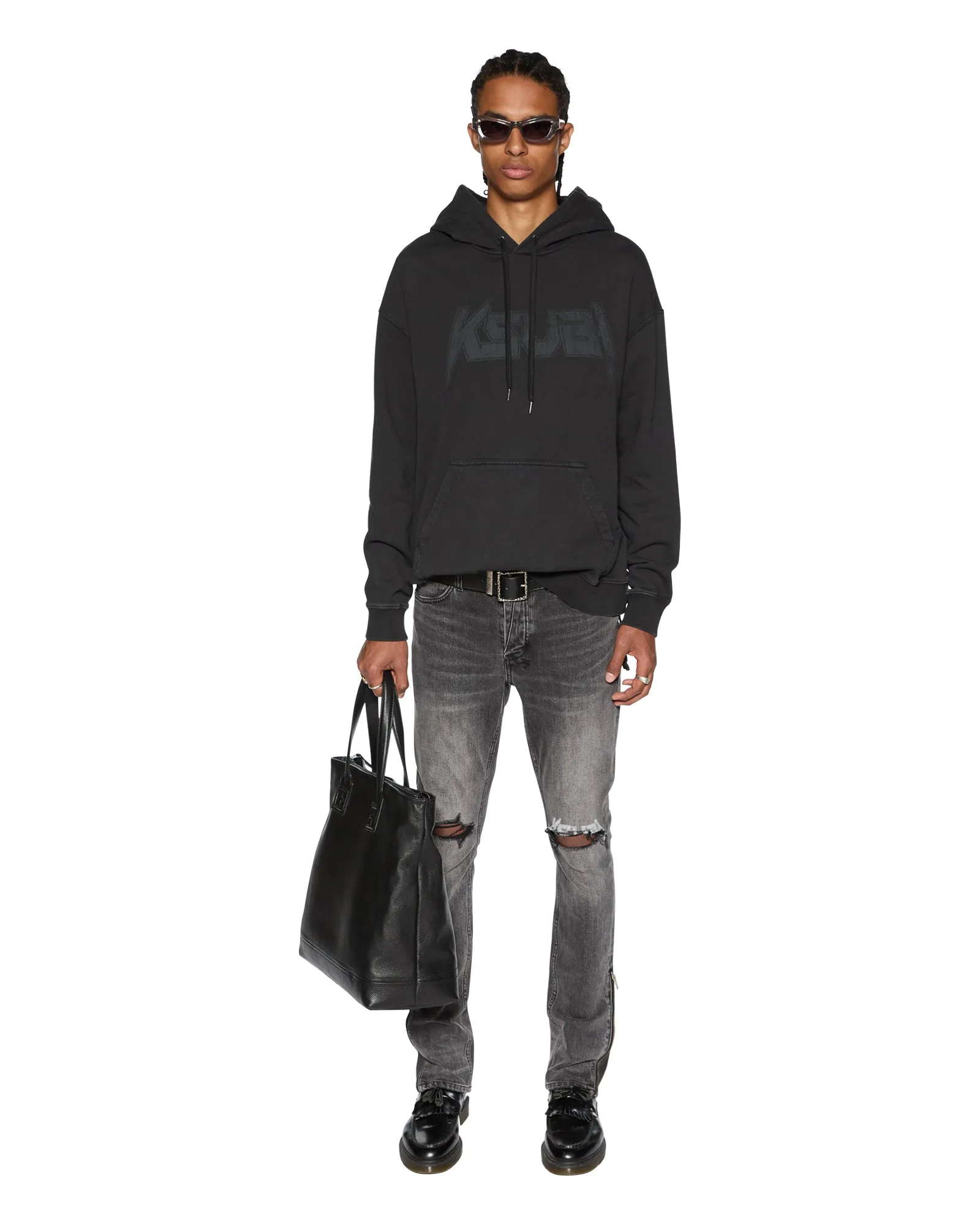 ELECTRIC BIGGIE HOODIE OLD BLACK NonChafing Fabric Slim Fit Shirt