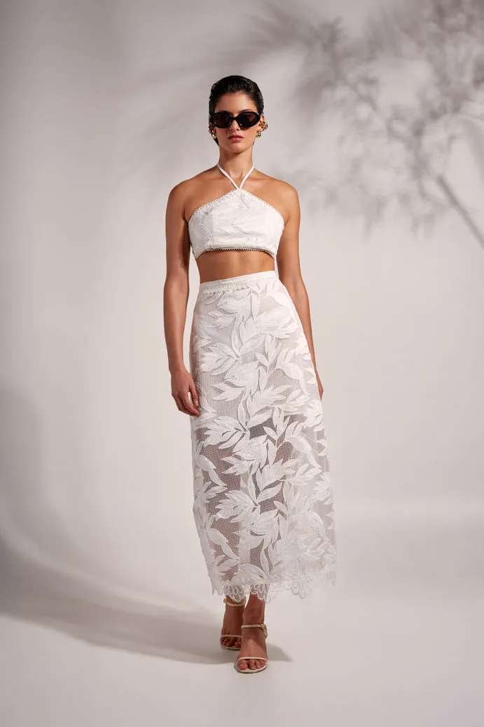 Timeless Top Breathable mesh lining ARYA TOP WHITE