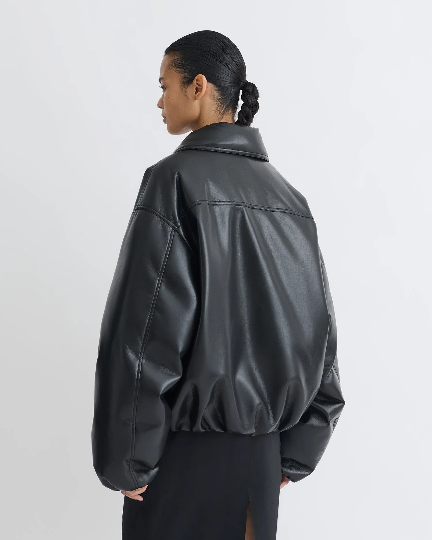 Asger - Padded Okobor? Alt-Leather Jacket - Black NonScratchSurface