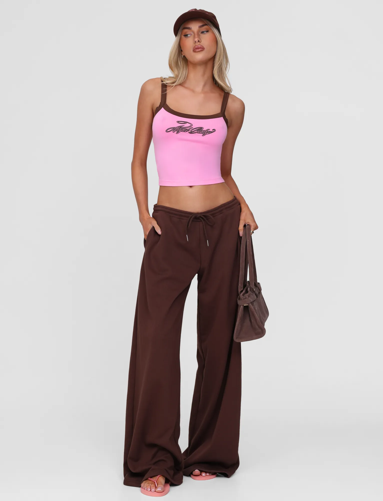 FrictionResistant Fabric ButterSoft Handfeel MERRYN TANK - PINK