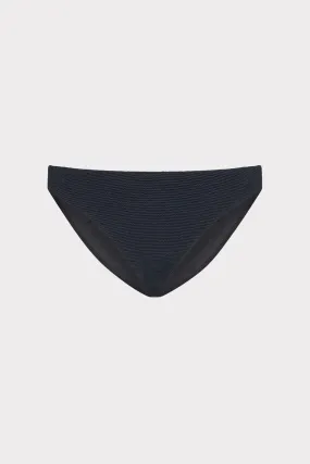 Margot Solid Texture Bikini Bottom Lightweight Compression Material