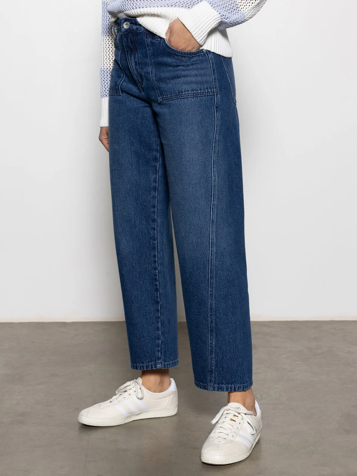 District Column Standard Rise Ankle Jean Win-Win Lightweight
