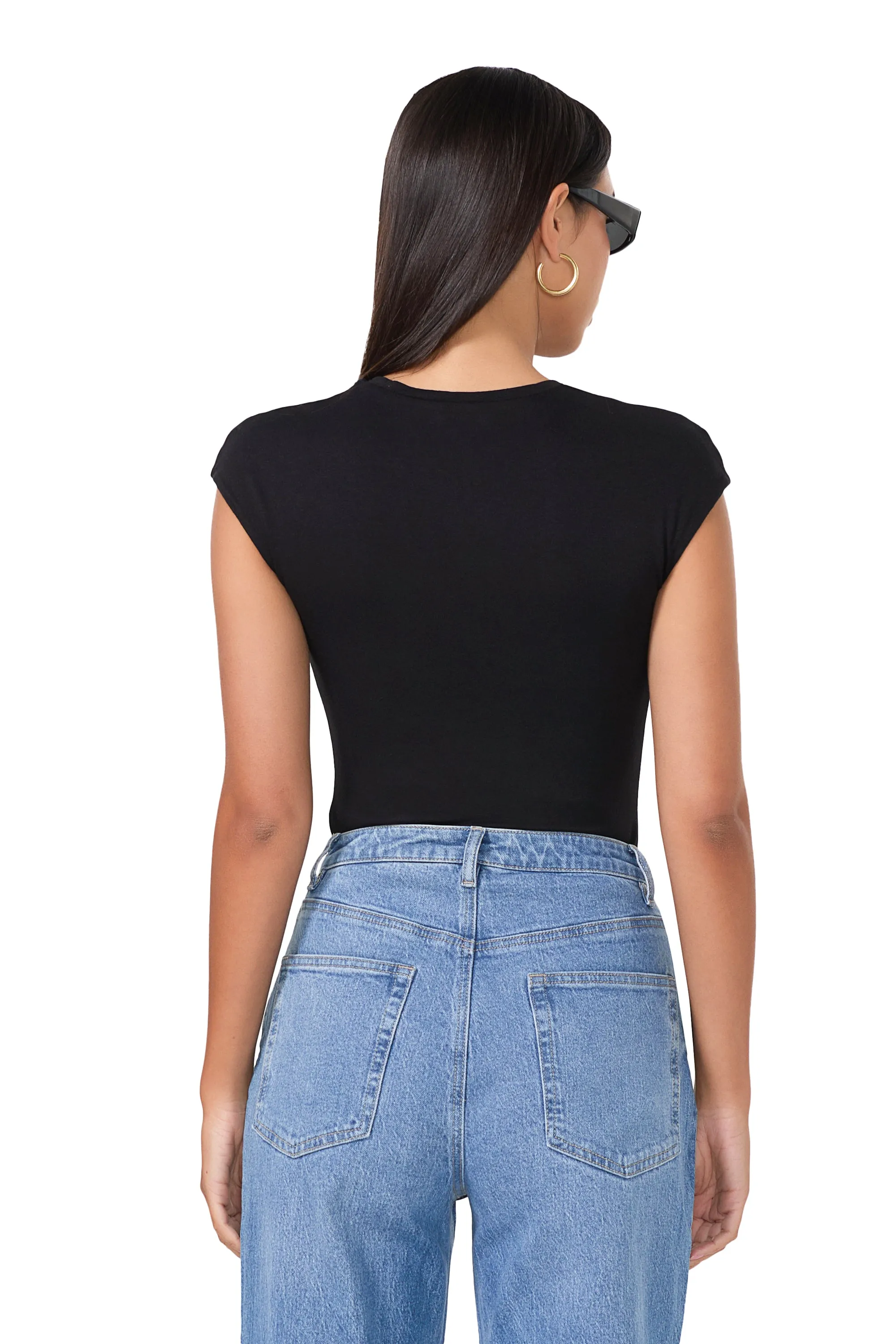 Nina Top - Noir NonFadeFinish LightweightFabric