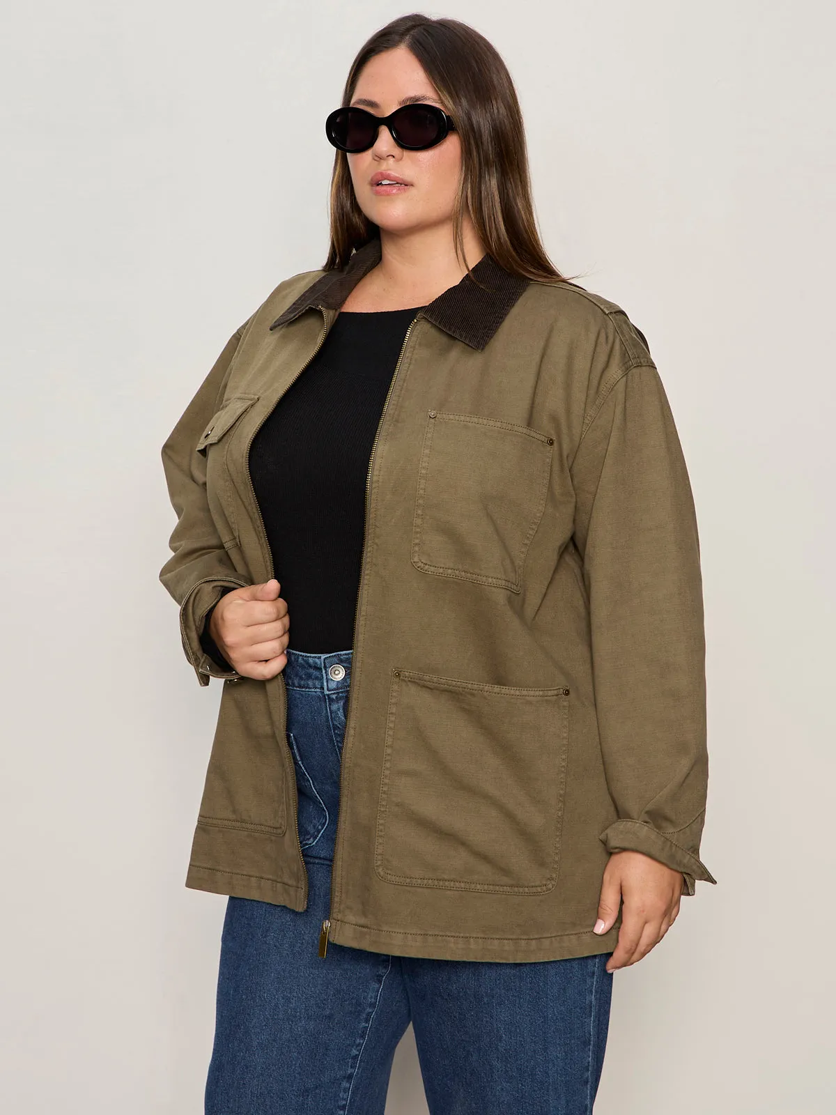 Barn Jacket Burnt Olive Extended Sizing mix and match