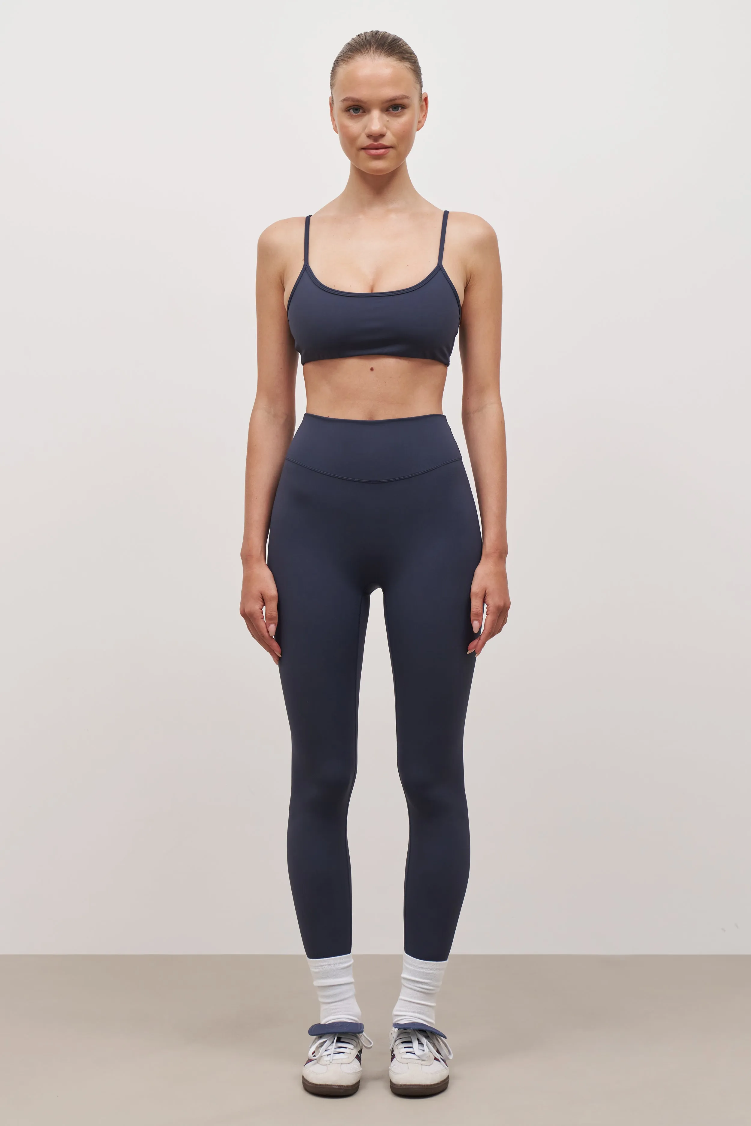 Bonded Seam Construction Base Sculpting Cami Bra - Midnight Blue