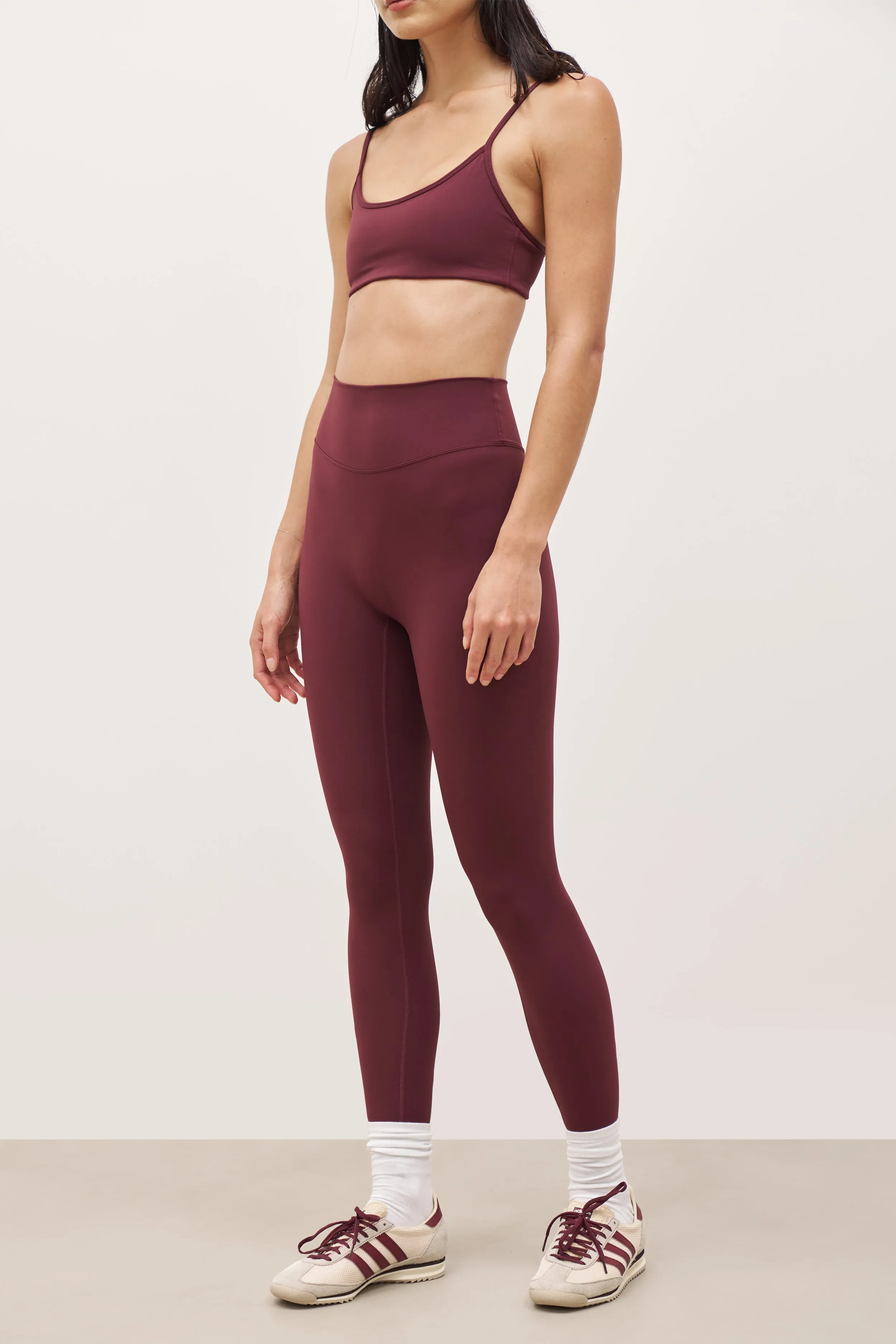 Quilted Lining product fringe edginess Base Sculpting Leggings - Merlot