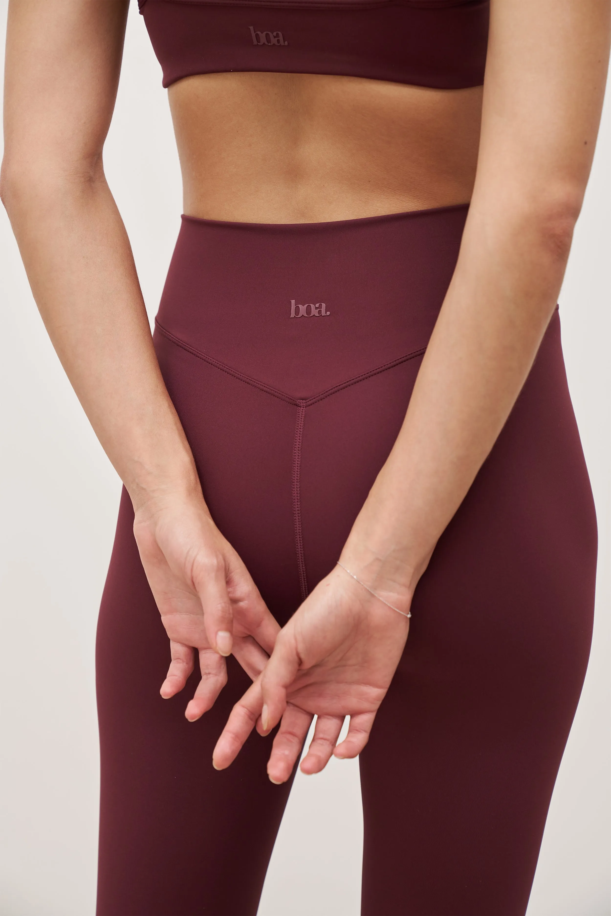 Chic Layer Base Sculpting Leggings - Merlot