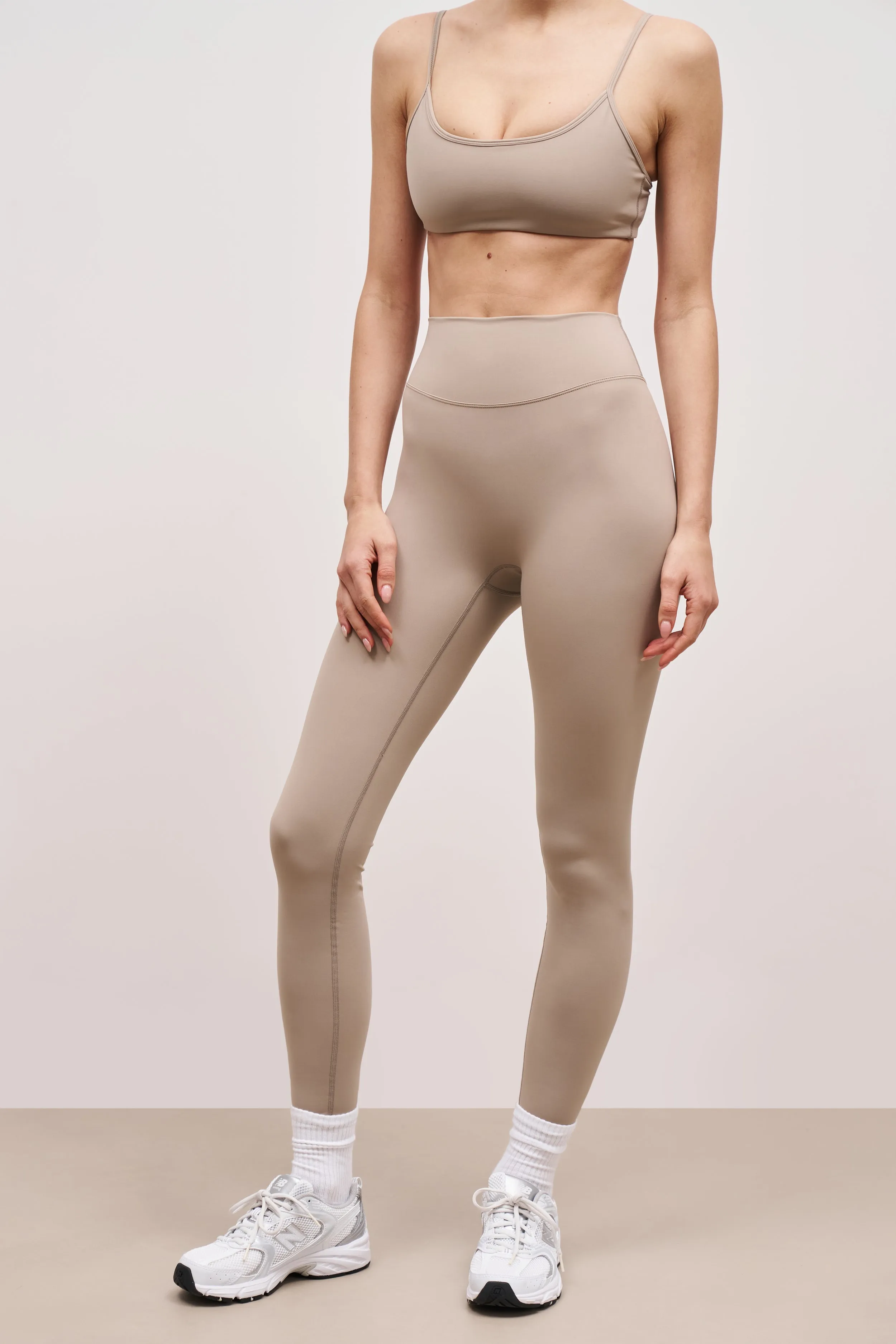product label information Base Sculpting Leggings - Taupe